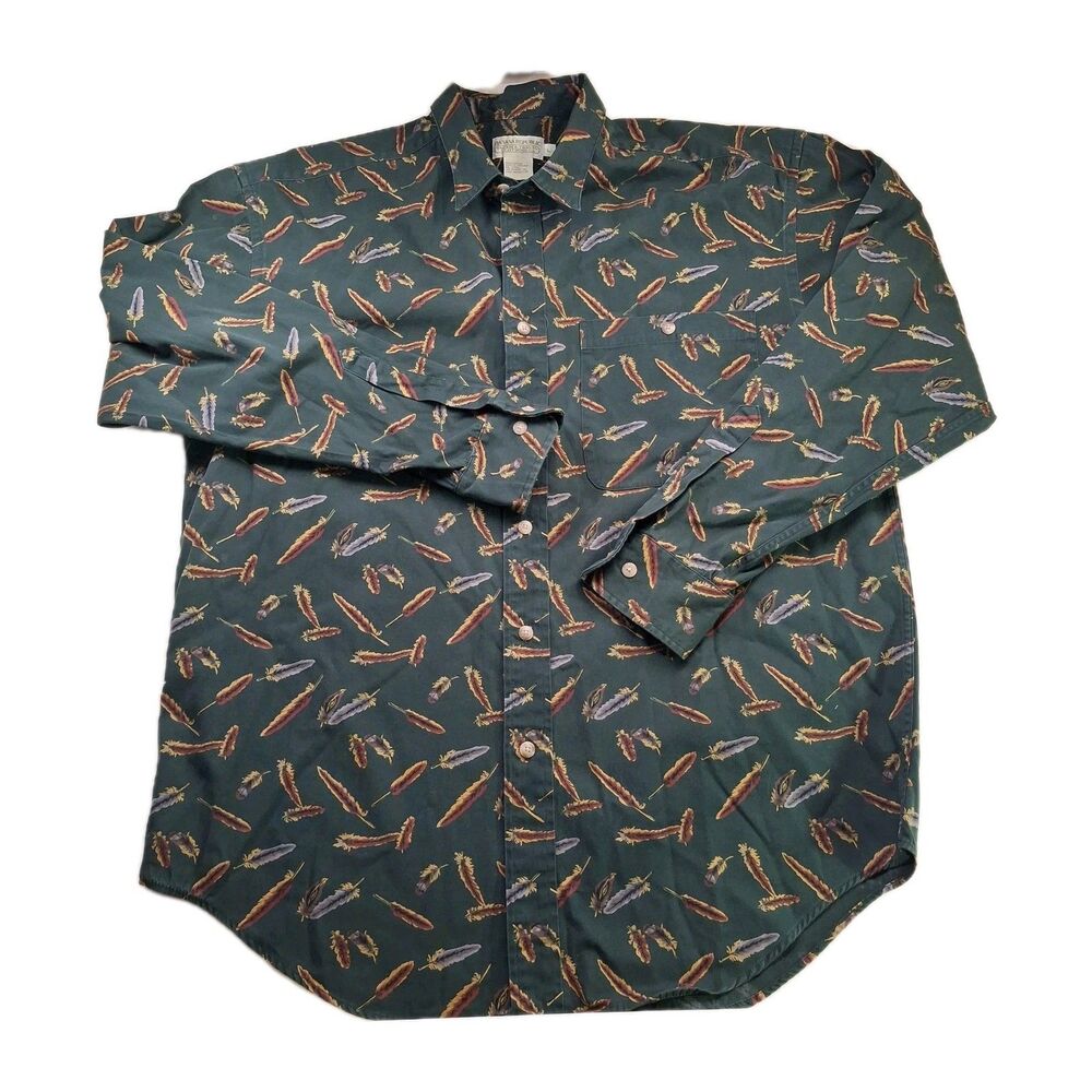 VTG Banana Republic Safari & Travel Clothing Co. Sz L Button Down Long Sleeve